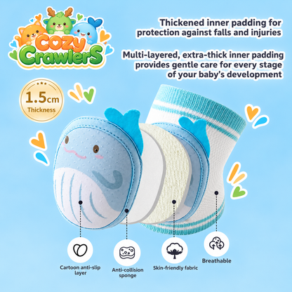 Cozy Crawlers Baby Crawling Knee Pads